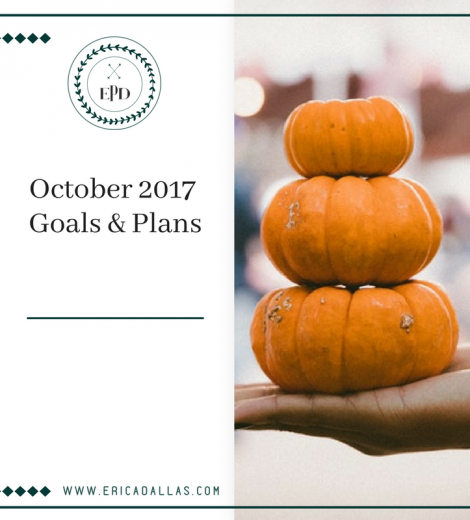 OCTOBER 2017 GOALS