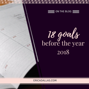 18 GOALS BEFORE 2018