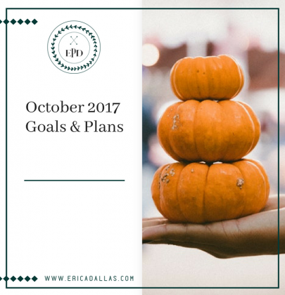 OCTOBER 2017 GOALS